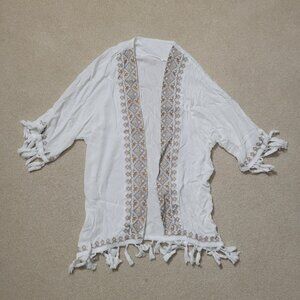 Women's Cover Up with Tassels, One Size